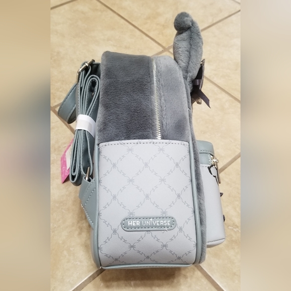 Her Universe Sanrio Lolita Kuromi Fluffy Mini Backpack - Picture 4 of 4